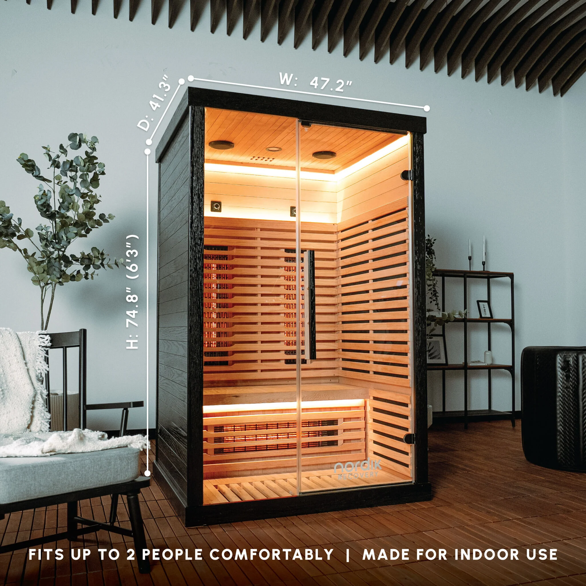 Nordik Recovery 2-Person Infrared Sauna - Image 7